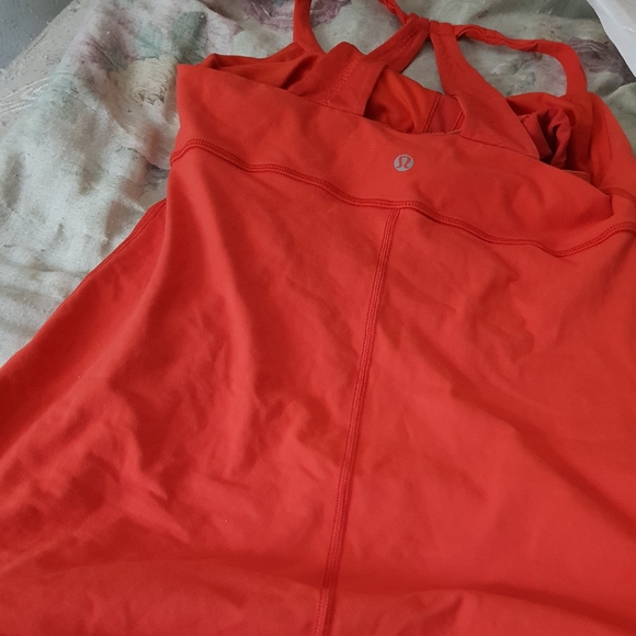 Lululemon Orange Scoop Me Up Tank - Picture 4 of 4